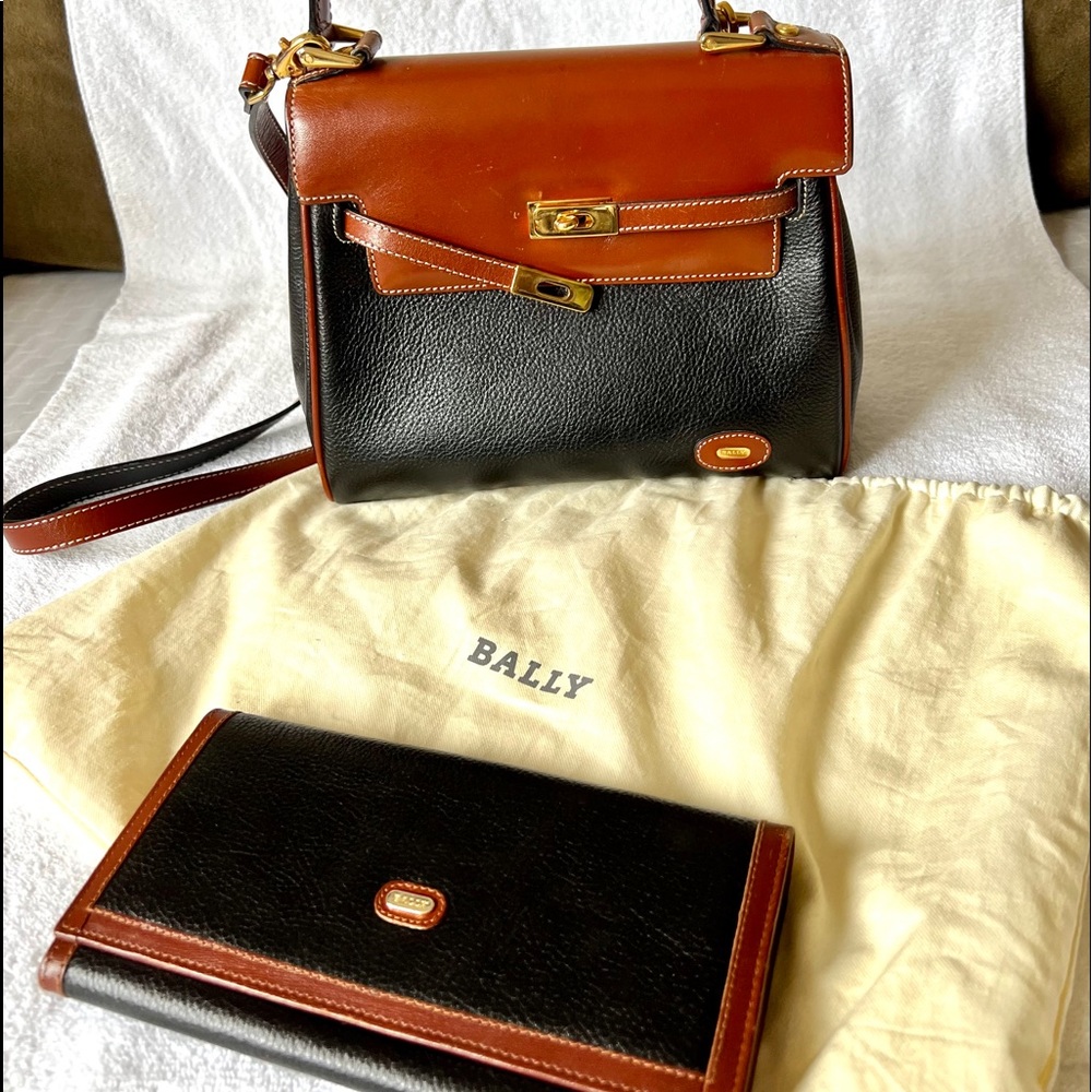 Rare Bally Kelly bag with wallet